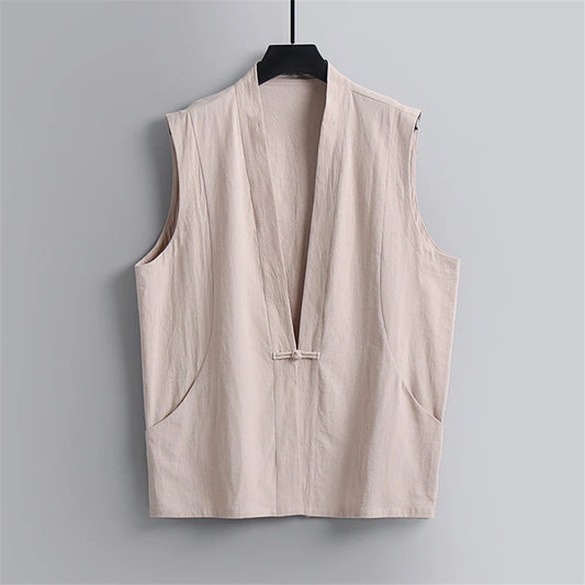 Tang frog-knot closure Vest