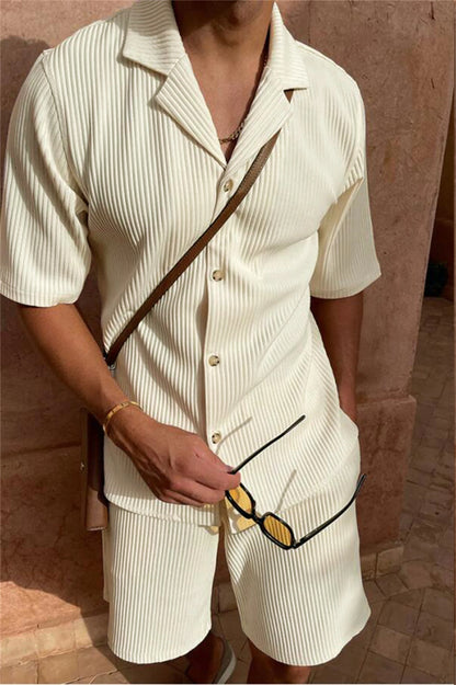 Two-piece Pleated Set