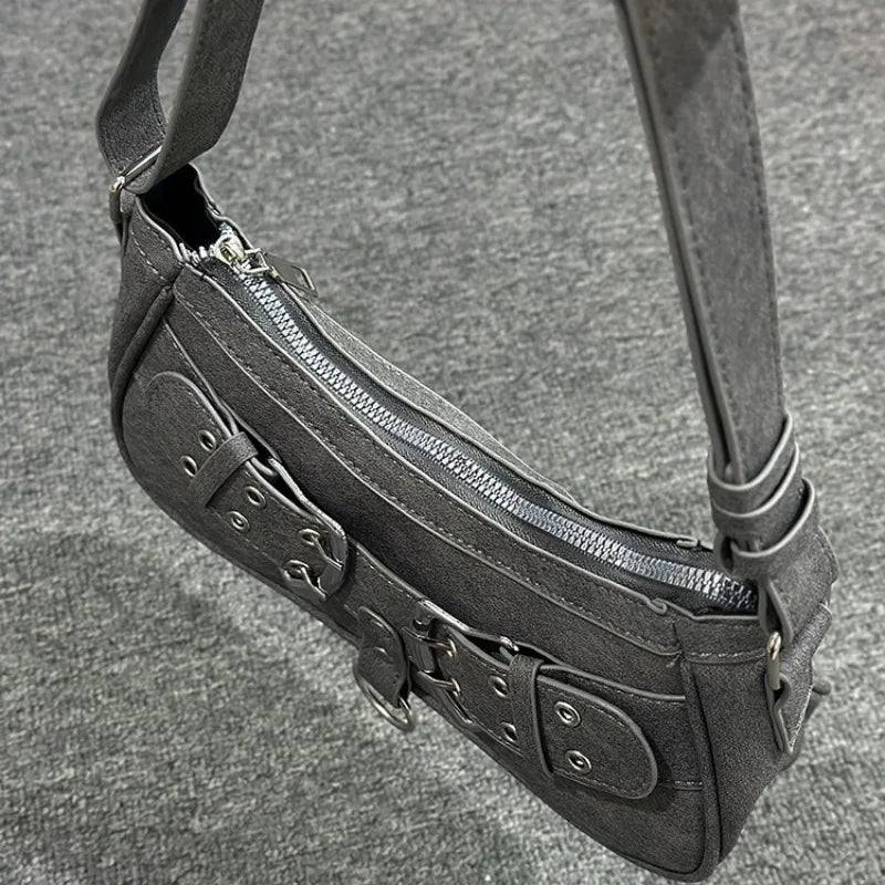 Grey Shoulder Bag