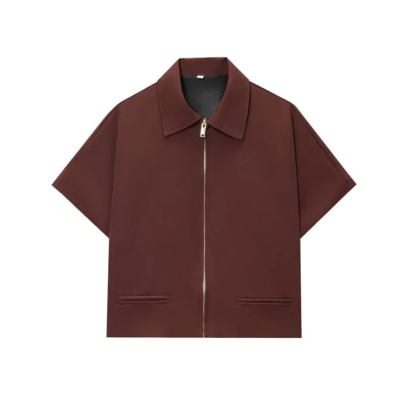Cropped Short Sleeve Jacket