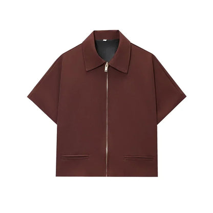 Cropped Short Sleeve Jacket