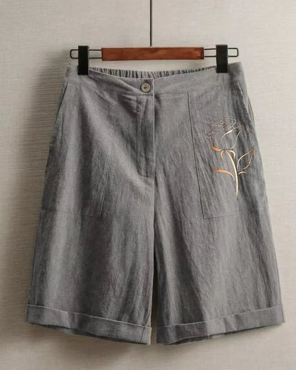 Linen Rose Shorts