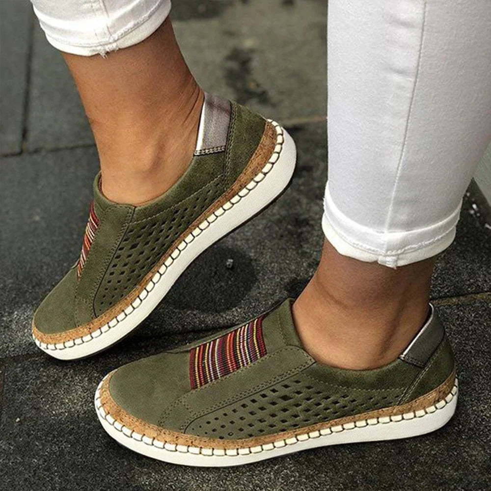Perforated Slip-On Sneakers