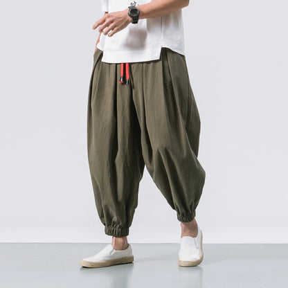 Cotton Harem Pants