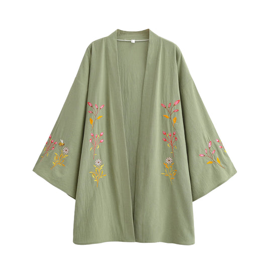 Cotton Kimono Cover-Up
