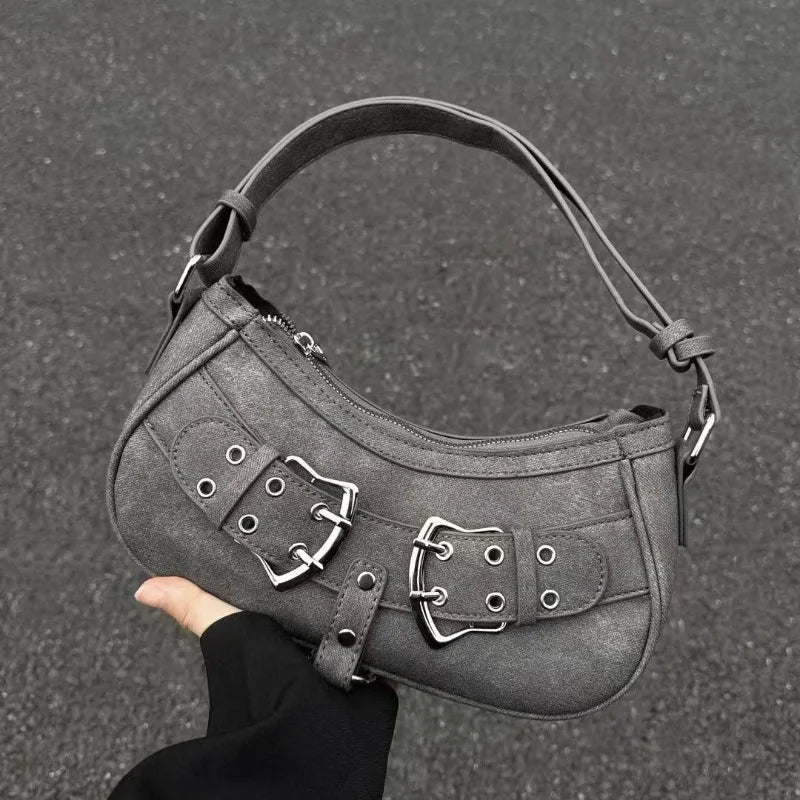 Grey Shoulder Bag