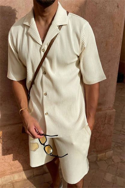 Two-piece Pleated Set