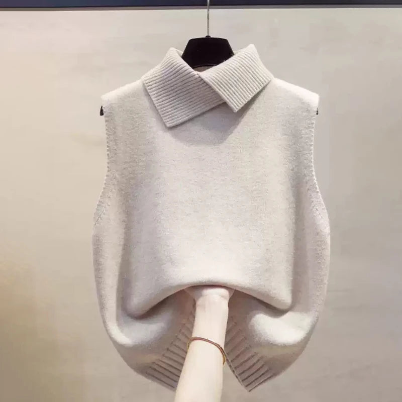 Collared Knit Vest
