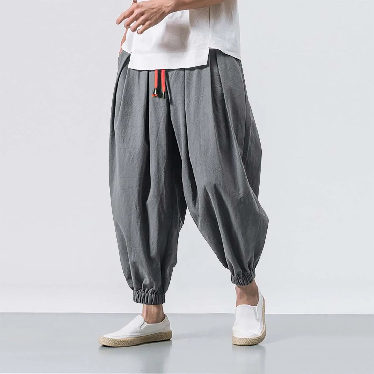 Cotton Harem Pants