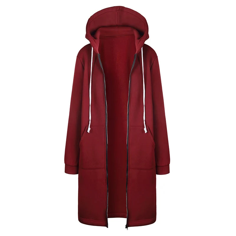Longline Zip Hoodie