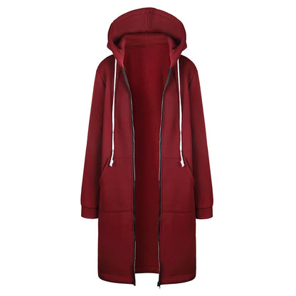Longline Zip Hoodie