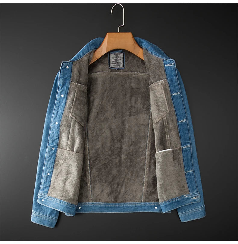 Fleece Denim Jacket