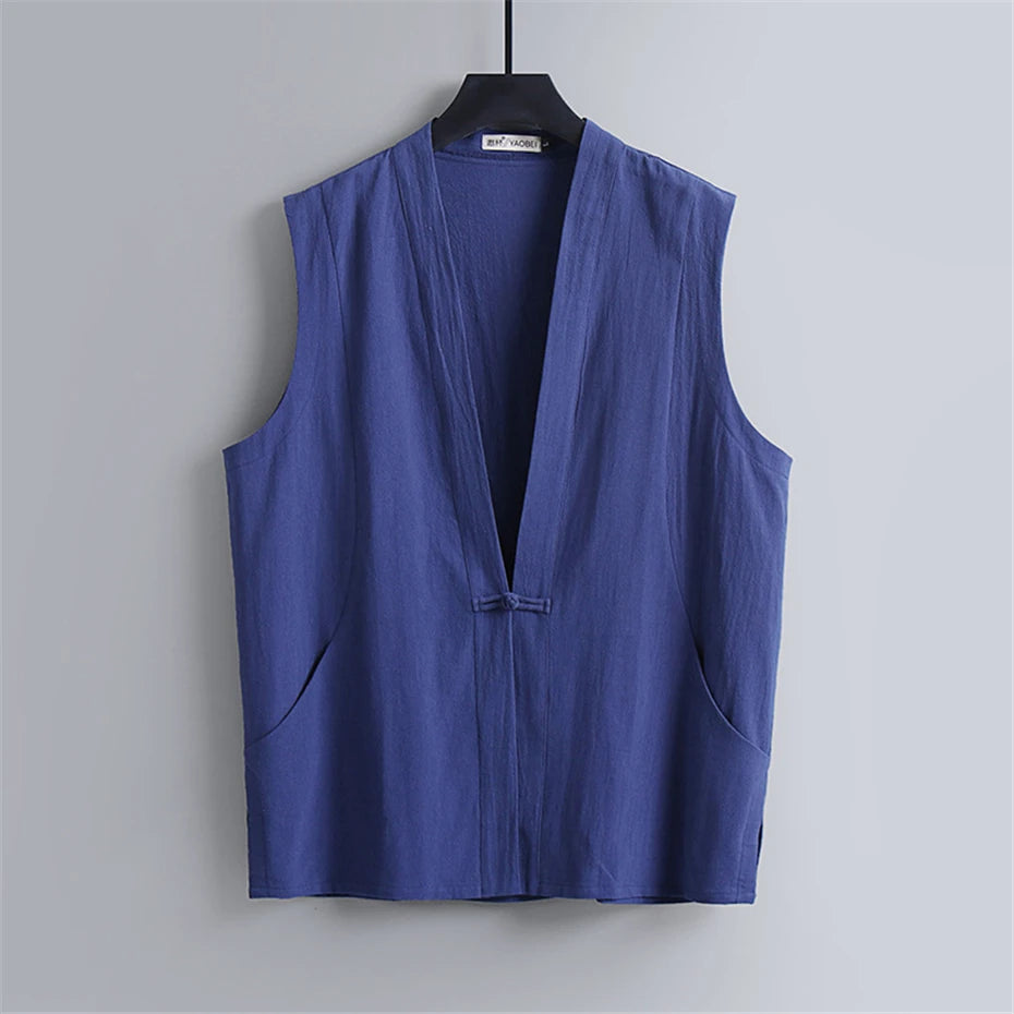 Tang frog-knot closure Vest