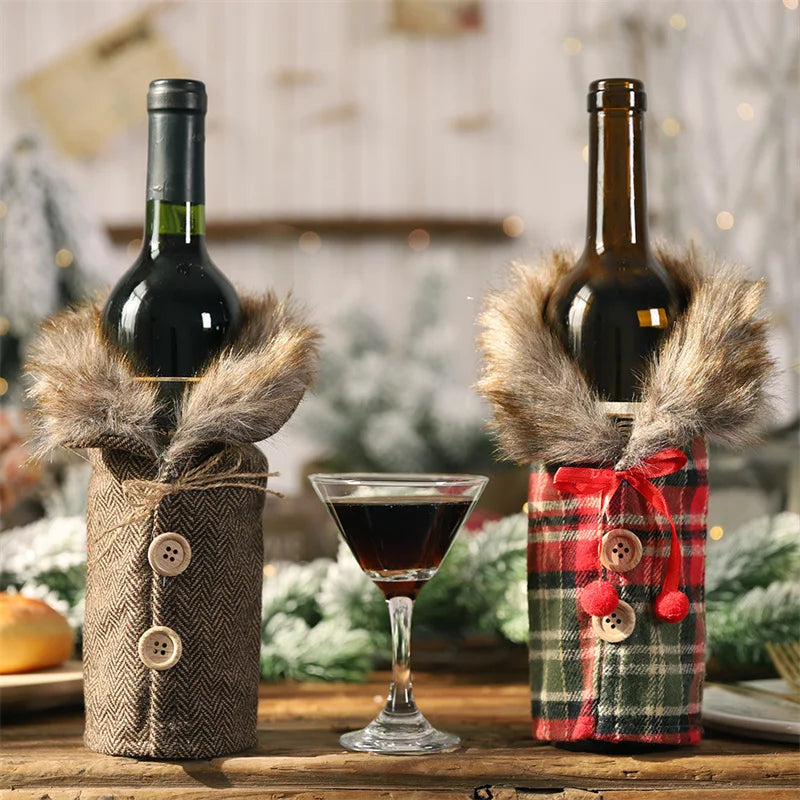 Wine Bottle Christmas Holder