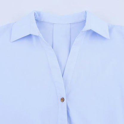 Oversized Cropped Shirt