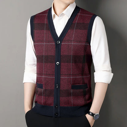 Knit Cardigan Vest