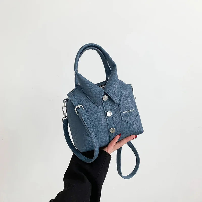 Shirt-Style Crossbody Bag