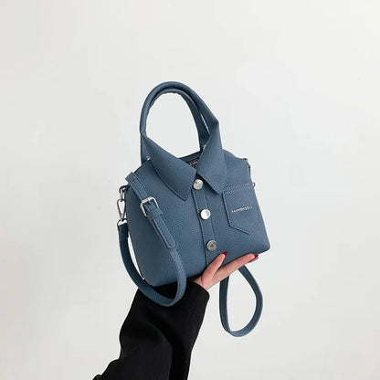 Shirt-Style Crossbody Bag