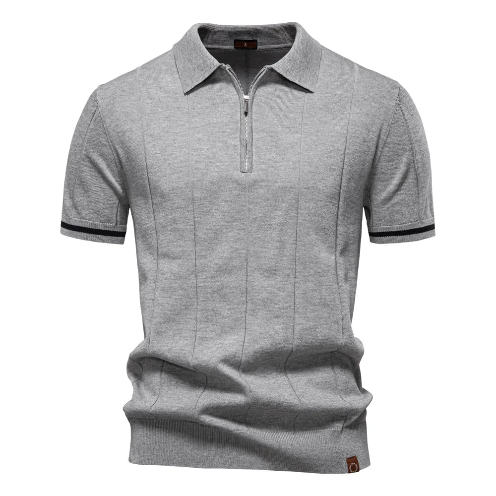 Quarter-zip Knit Polo
