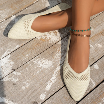 Breathable Pointed Toe Flats