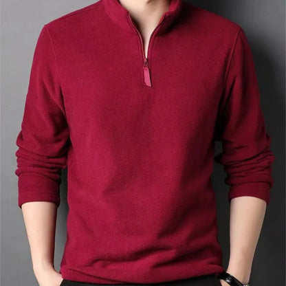 Fleece Quarter Zip Polo