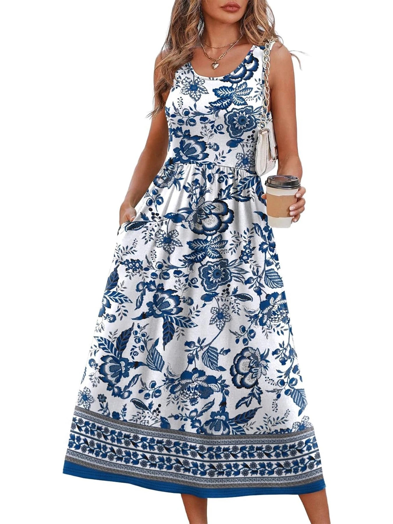 Printed Midi Dress