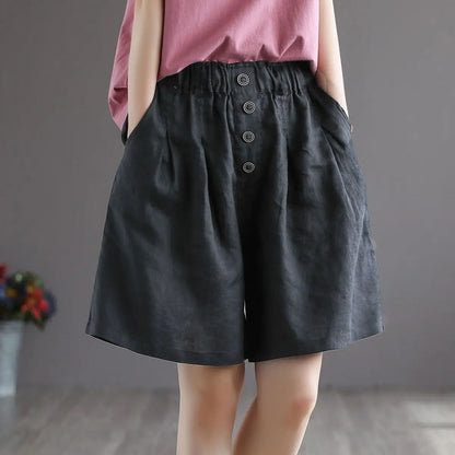 Knee-Length Cotton Shorts