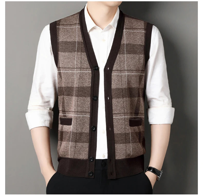 Knit Cardigan Vest