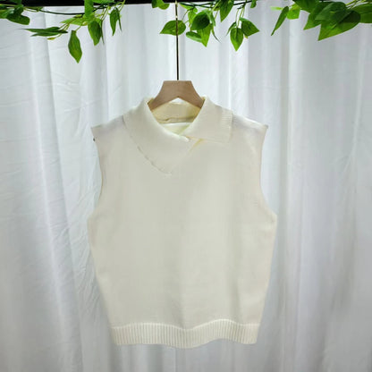 Collared Knit Vest