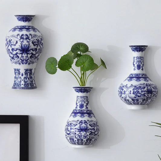 Blue & White Ceramic Vase