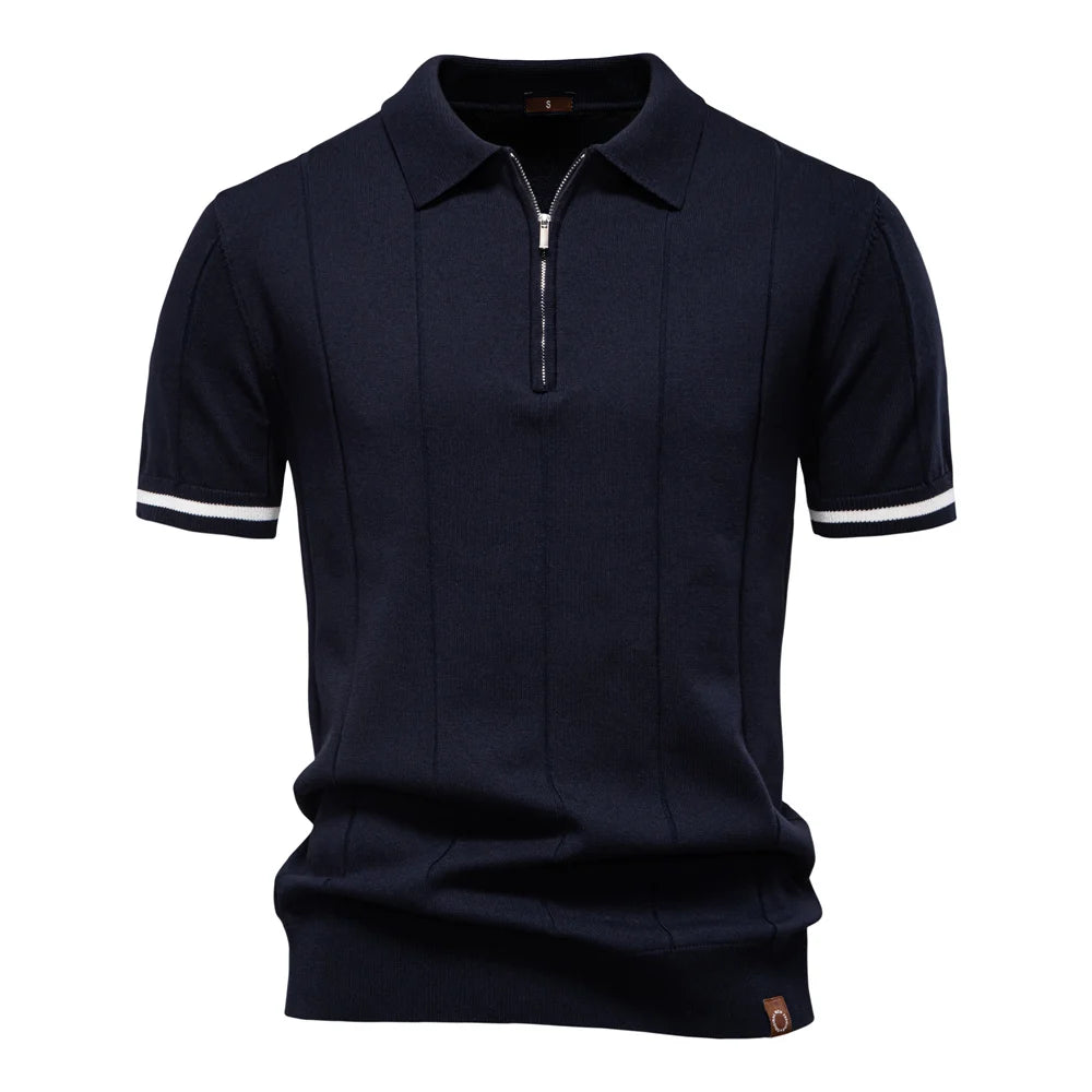 Quarter-zip Knit Polo