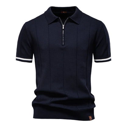 Quarter-zip Knit Polo