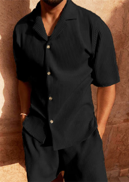 Two-piece Pleated Set