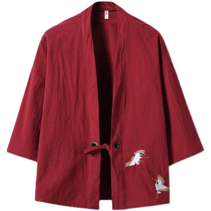 Kimono Crane Embroidery