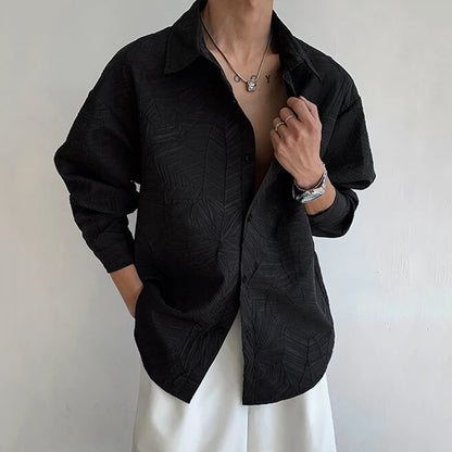 Oversized Leaf Pattern Shirt