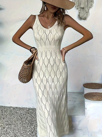 Open-Knit Maxi Dress