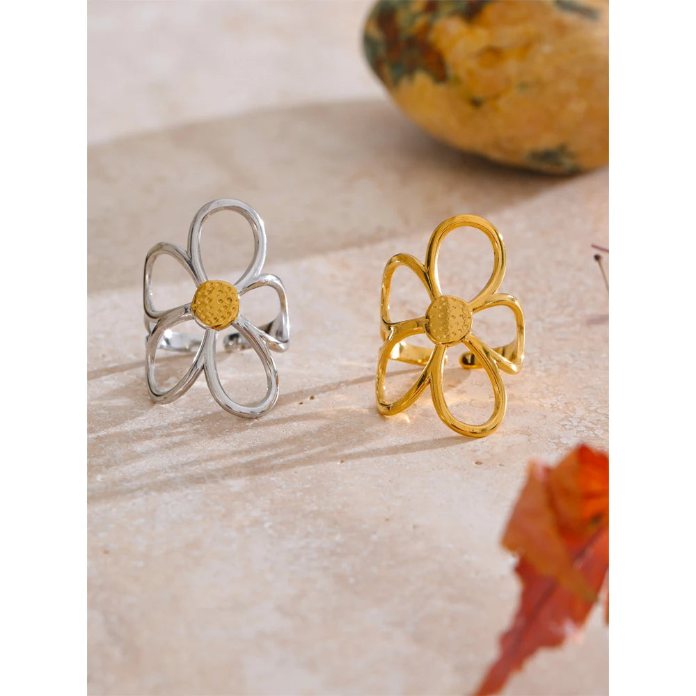 Adjustable Flower Ring