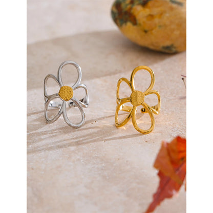 Adjustable Flower Ring