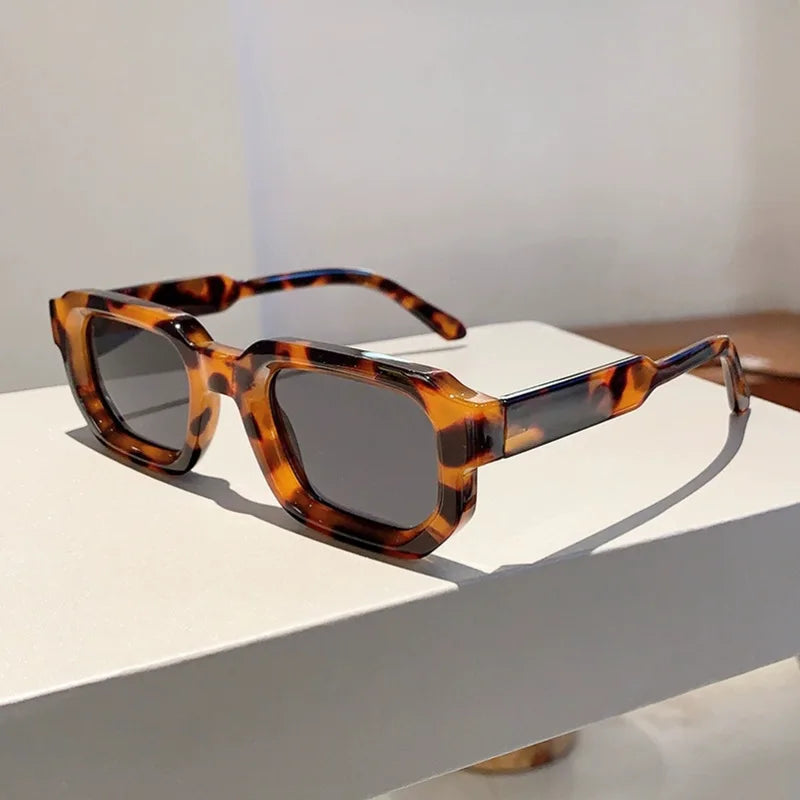 Vintage Rectangle Frame Sunglasses