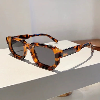 Vintage Rectangle Frame Sunglasses