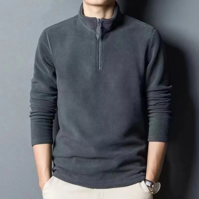 Fleece Quarter Zip Polo