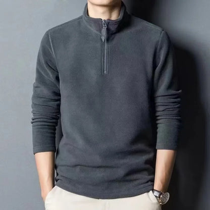Fleece Quarter Zip Polo