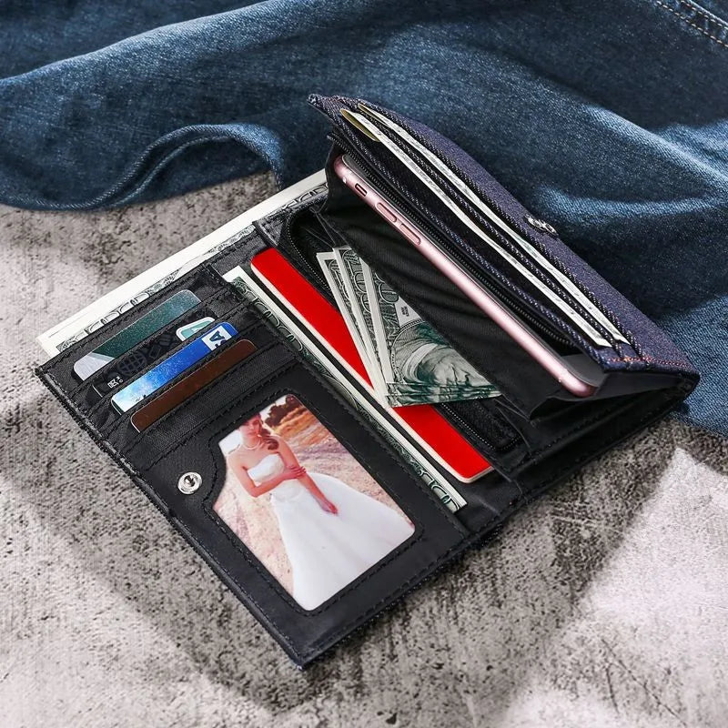 Vintage Denim Wallet