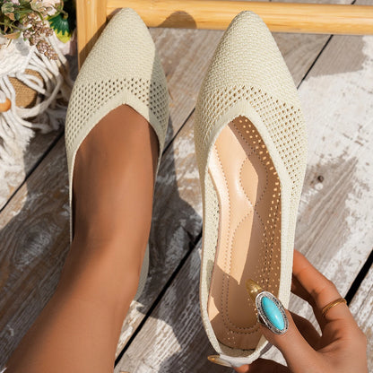 Breathable Pointed Toe Flats