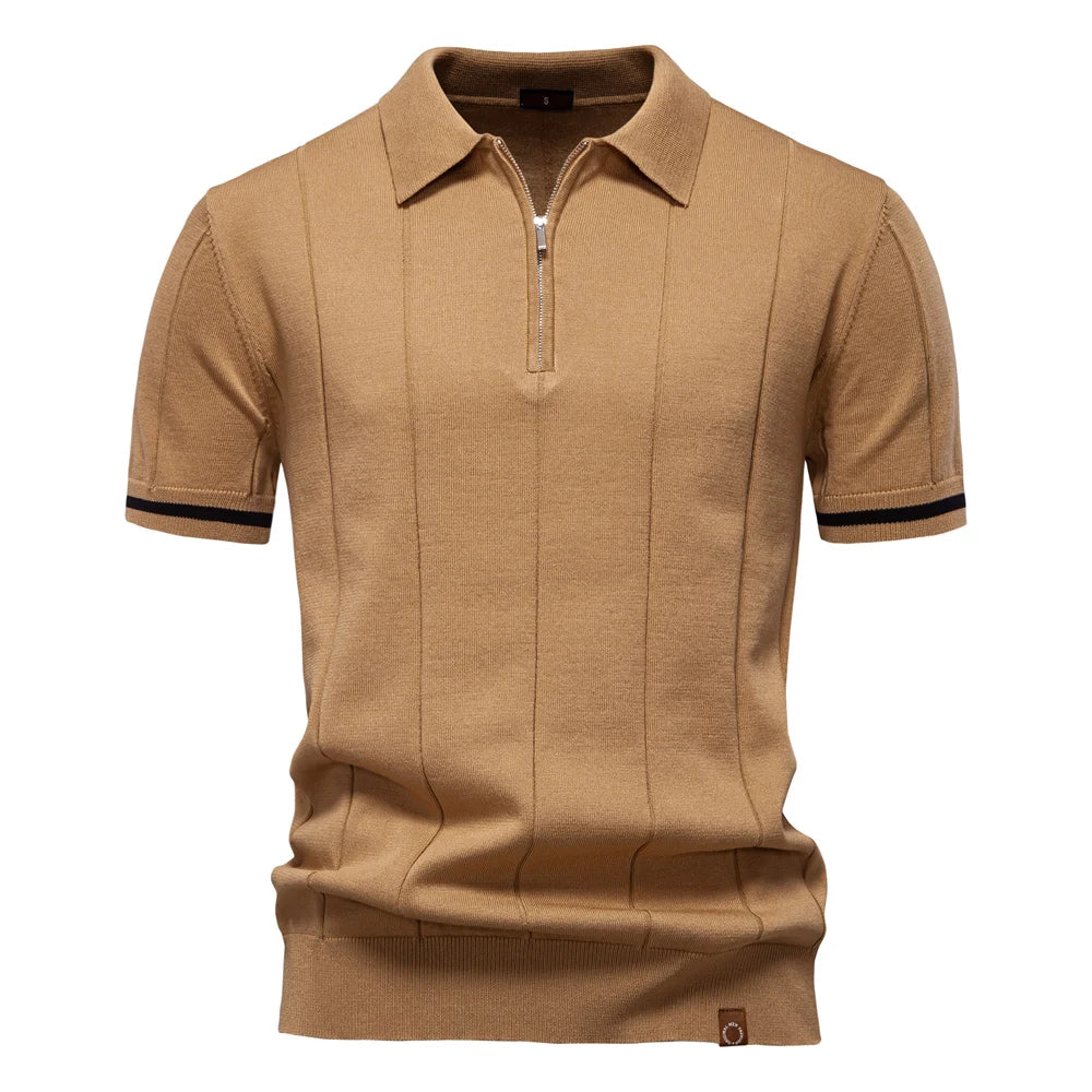 Quarter-zip Knit Polo