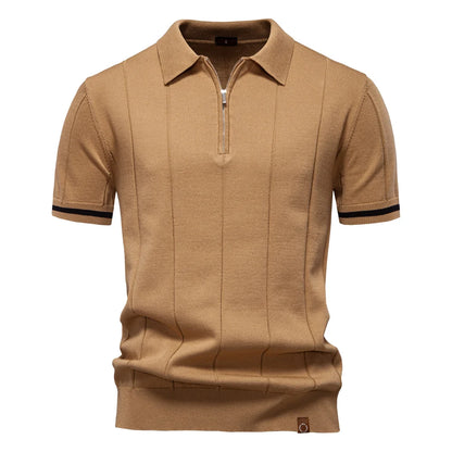 Quarter-zip Knit Polo