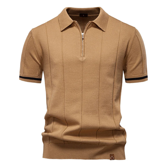 Quarter-zip Knit Polo