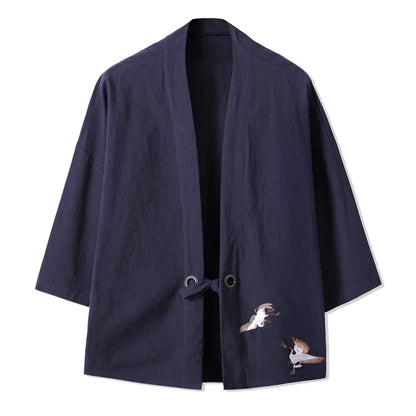 Kimono Crane Embroidery