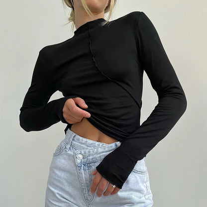 Long-Sleeve Fitted Top