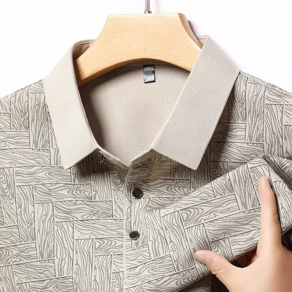 Wood Print Polo